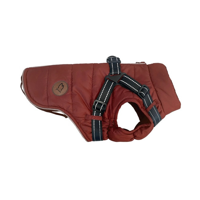 Zolux Kurtka puchowa z szelkami dla psa R.30 ceglasta