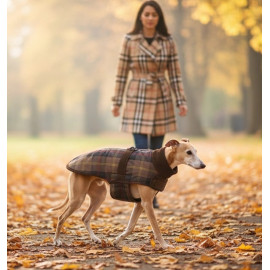 Zolux Kurtka w kratę dla psa Cheverny R.40 brązowa
