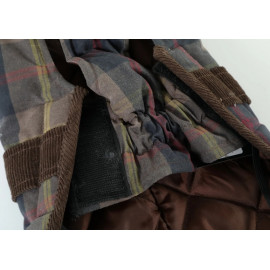 Zolux Kurtka w kratę dla psa Cheverny R.40 brązowa