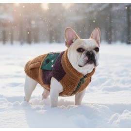 Zolux Ciepła bluza dla psa Bouclette R.30 jasnobrązowa