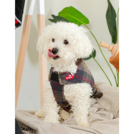 Zolux Kurtka w kratę dla psa Cheverny R.30 brązowa