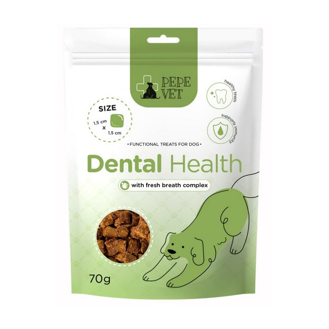 Paka Zwierzaka PEPE VET Przysmak funkcjonalny Dental Health 70g