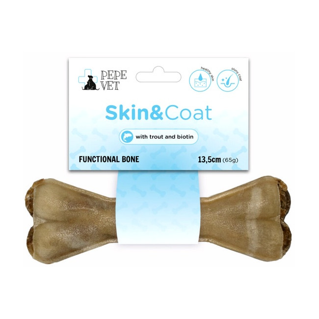Paka Zwierzaka PEPE VET Kość funkcjonalna Skin & Coat 13,5cm