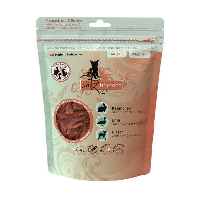 Catz Finefood Meatz Wild Mix - królik, kaczka, jeleń 45g