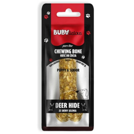 BUBAlicious Pure Line Kość do żucia Puppy & Senior ze skóry jelenia 12 cm [8711]