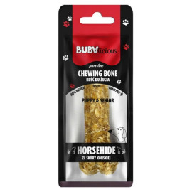 BUBAlicious Pure Line kość do żucia Puppy & Senior ze skóry końskiej 12 cm [8717]