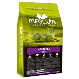 Meglium Cat Adult Neutered Beef 10kg