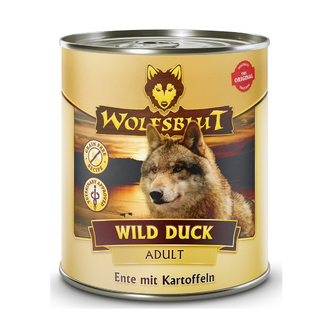 Wolfsblut Dog Wild Duck - kaczka i ziemniaki puszka 800g