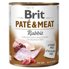 Brit Pate & Meat Dog Rabbit puszka 800g