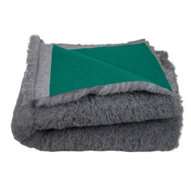 BUBA Dry Bed Legowisko bez antypoślizgów  28mm 100x75cm szare z zielonym spodem [A104]