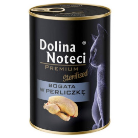 Dolina Noteci Premium Kot Sterilised Bogata w perliczkę puszka 400g
