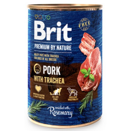 Brit Premium By Nature Pork & Trachea puszka 400g