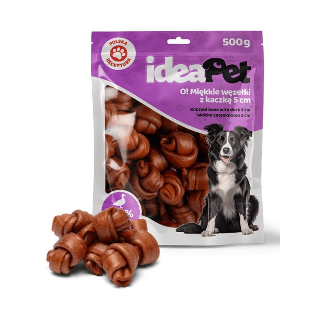 IdeaPet Miękkie węzełki z kaczką 5cm 500g