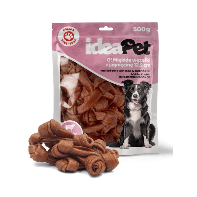 IdeaPet Miękkie węzełki z jagnieciną 12,5cm 500g