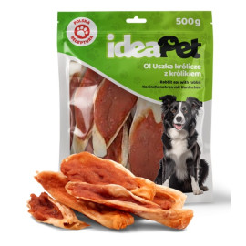 IdeaPet Uszka królicze z królikiem 500g