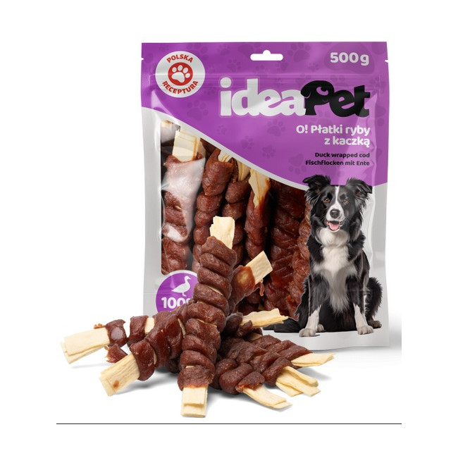 IdeaPet Płatki ryby z kaczką 500g