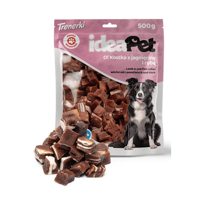 IdeaPet Kostka z jagnięciną i rybą 500g