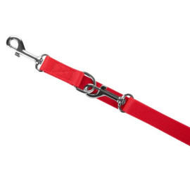 CHABA Smycz taśma regulowana S 10mm/260cm czerwona