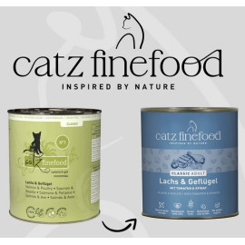 Catz Finefood Classic N.05 Łosoś i drób puszka 800g