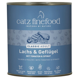 Catz Finefood Classic N.05 Łosoś i drób puszka 800g