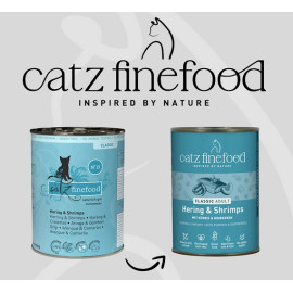 Catz Finefood Classic N.13 Śledź i Krewetki puszka 400g