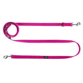 CHABA Smycz taśma regulowana L 20mm/260cm fuksja