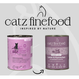 Catz Finefood Classic N.11 Jagnięcina i Królik puszka 400g