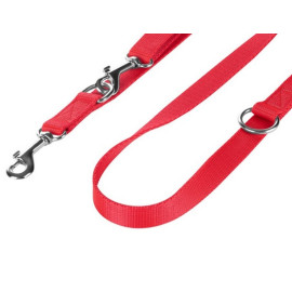 CHABA Smycz taśma regulowana L 20mm/260cm czerwona