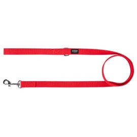 CHABA Smycz taśma S 10mm czerwona