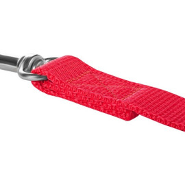 CHABA Smycz taśma S 10mm czerwona