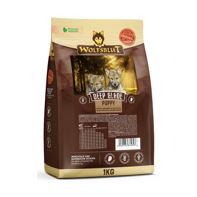 Wolfsblut Dog Deep Glade Puppy - jeleń i bawół 12,5kg
