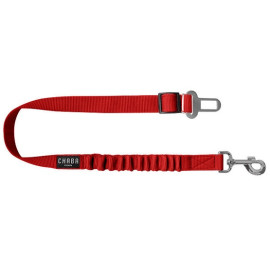CHABA Wpinka do pasów bezpieczeństwa z amortyzatorem 25 czerwona