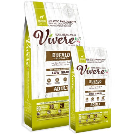 Vivere Dog Medium Adult Buffalo Karma Monobiałkowa z Bawołem 12+3kg
