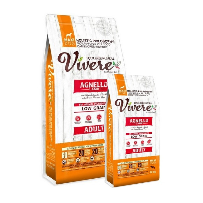 Vivere Maxi Adult Lamb Karma Monobiałkowa Jagnięciną dla dużych ras 12+3kg