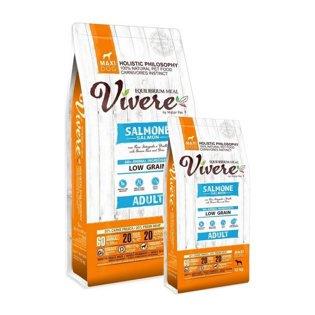 Vivere Maxi Adult Salmon Karma Monobiałkowa Łosoś dla dużych ras 12+3kg