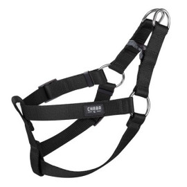 CHABA Szelki taśma regulowane nr 2 - obwód 50cm czarne