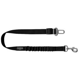 CHABA Wpinka do pasów bezpieczeństwa z amortyzatorem 25 czarna