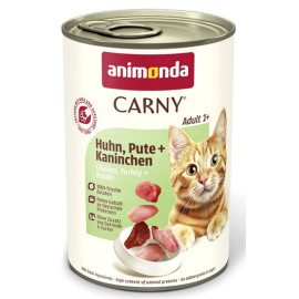 Animonda Carny Adult Kurczak, Indyk + Królik puszka 400g