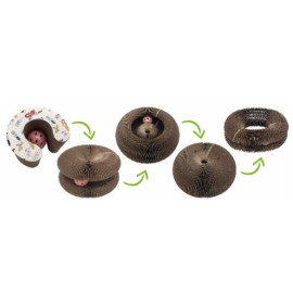 Zolux Chatouille Drapka tekturowa składana z piłką i kocimiętką