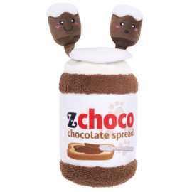 ZippyPaws Pluszowa norka bungee dla psa Słoik czekolady [ZP1112]