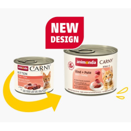 Animonda Carny Kitten Wołowina + Indyk puszka 200g