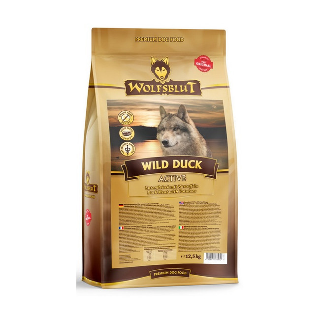Wolfsblut Dog Wild Duck Active - kaczka i ziemniaki 12,5kg