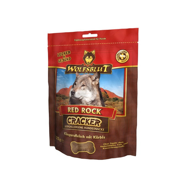 Wolfsblut Dog Cracker Red Rock - kangur i dynia 225g
