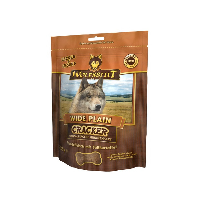 Wolfsblut Dog Cracker Wide Plain - konina i bataty 225g