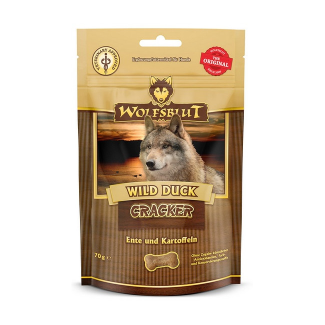 Wolfsblut Dog Cracker Wild Duck - kaczka i bataty 70g