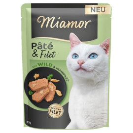 Miamor Pate & Filet Dziczyzna & Kurczak saszetka 85g