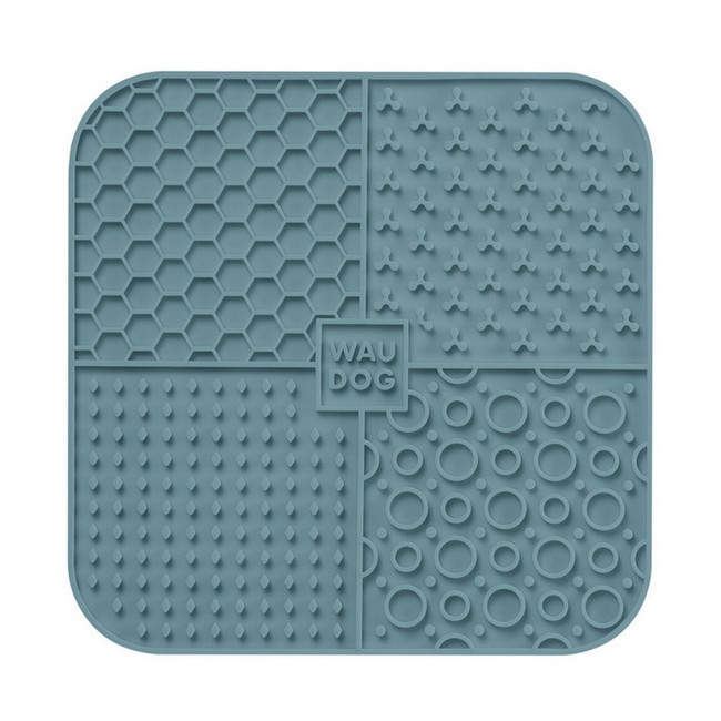 Collar WauDog Silicone Mata do lizania 19x19x1cm szara