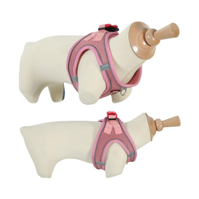 Zolux Szelki oddychające z siatki L różowe