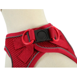 Zolux Szelki oddychające z siatki M czerwone