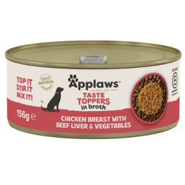 Applaws Dog Taste Toppers puszka z kurczakiem, wątrobą wołową i warzywami 156g
